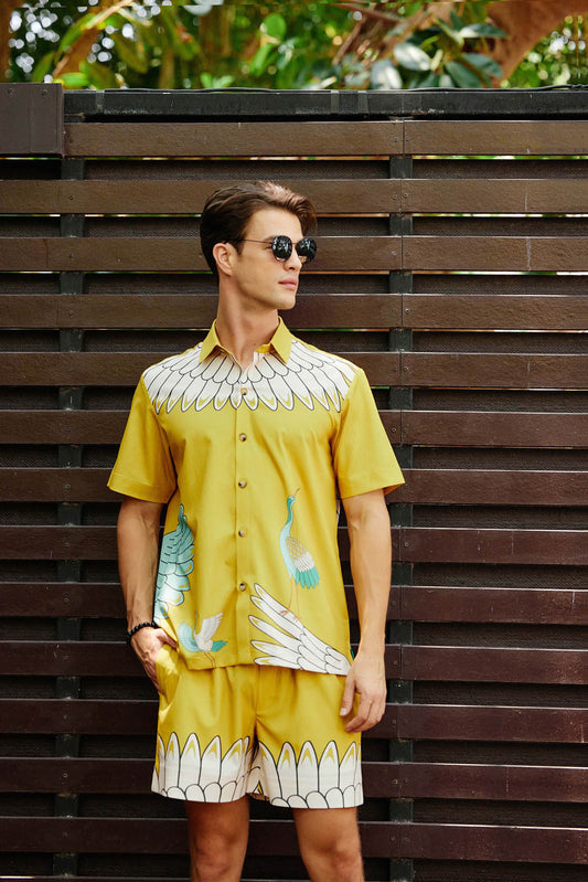 Sunset Tropic Shirt With Shorts