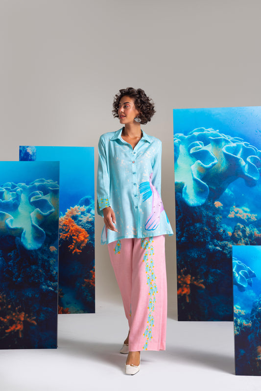 Cant Get Enough Of Ocean Shirt With Pants