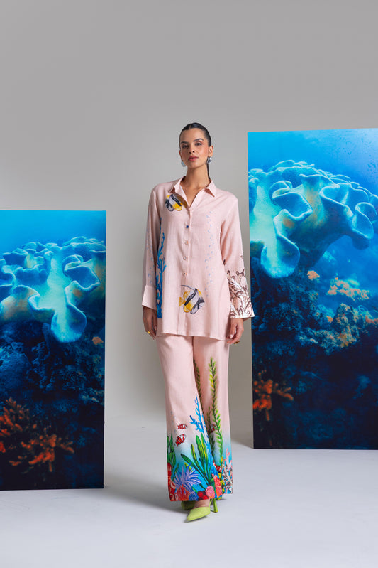 Woke Up Like This Vibe  Printed Shirt With Pants