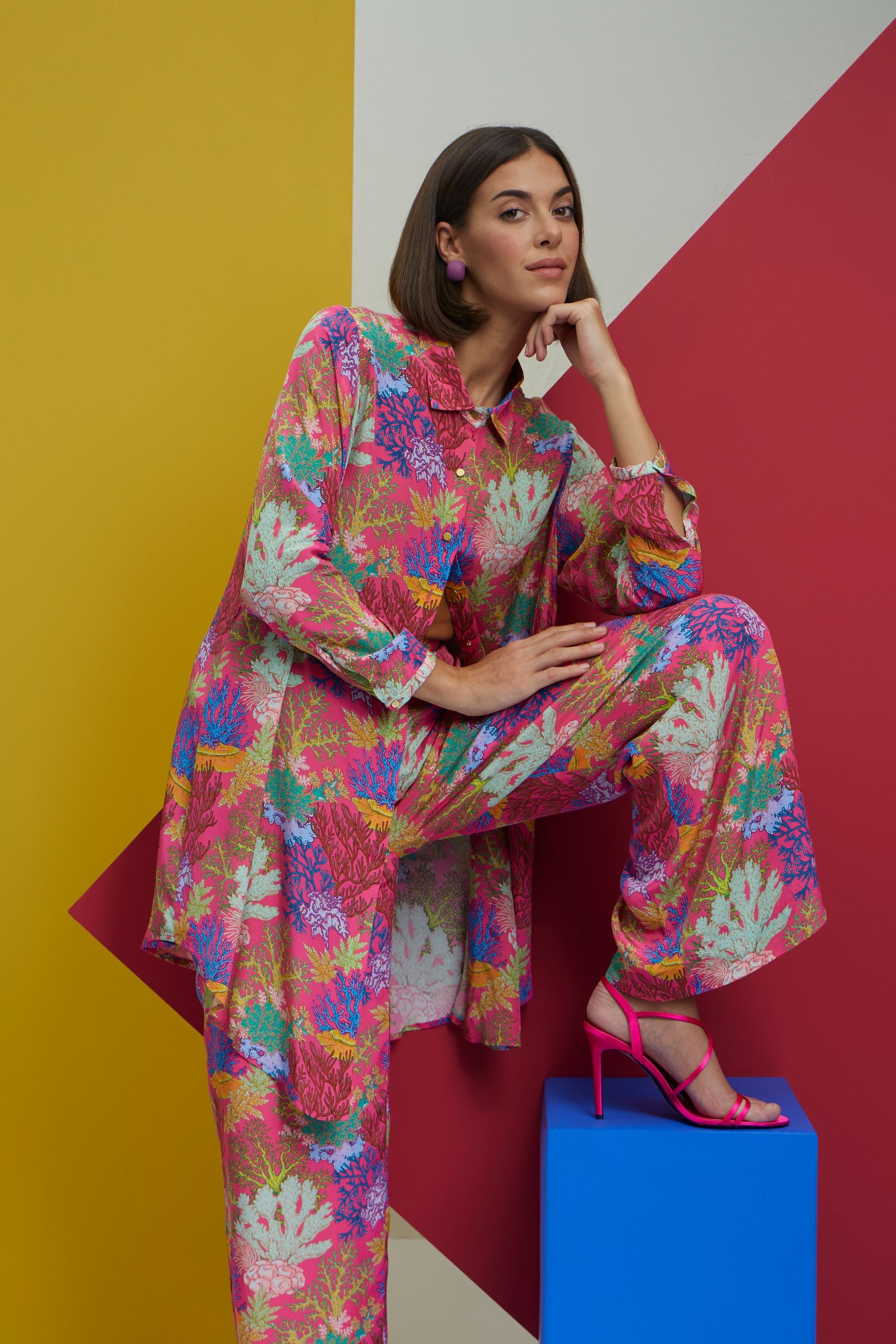 Sea You - Oversized Long Shirt with Pants by Nautanky