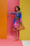Slip Dress With Blazer - Designer Wear Online