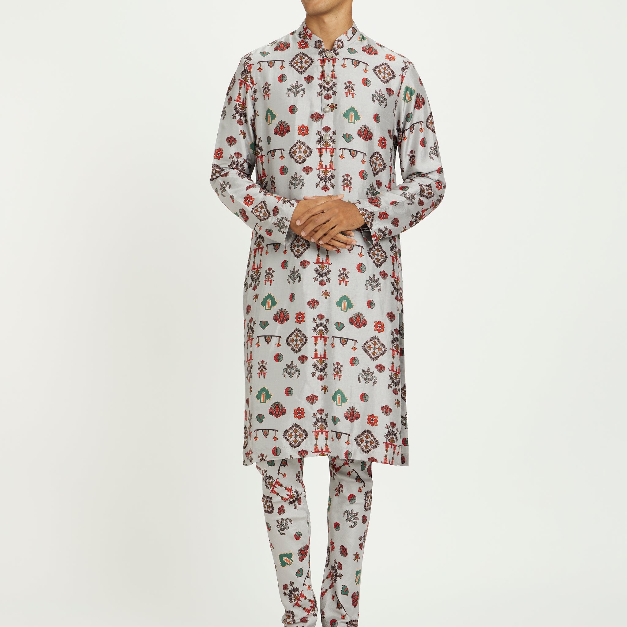 Slate Muse Motif-printed Kurta Set