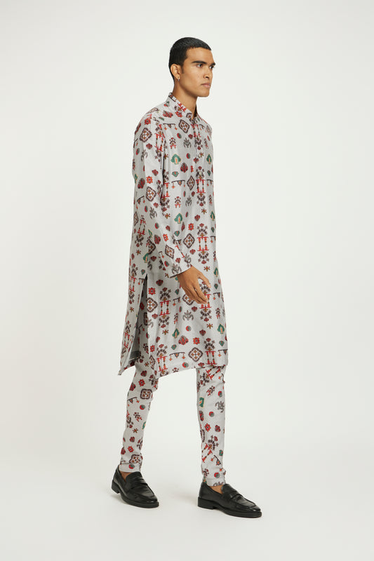 Slate Muse Motif-printed Kurta Set