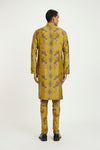 Ochre Printed Kurta Set