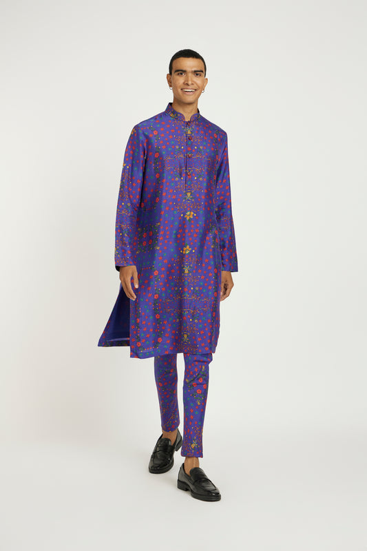 Perse Bloom Kurta Set