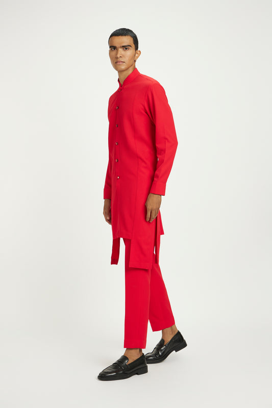 Cherry Charm Plain Kurta Set