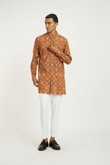 Cinnamon Vintage Floral - Kurta With Pants