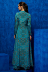 Azure Blossom- Victorian Drape gown 1