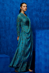 Azure Blossom- Victorian Drape gown 2