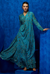 Azure Blossom- Victorian Drape gown