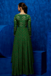 Emerald Bloom- Floral Asymmetric Dress 1