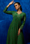 Emerald Bloom- Floral Asymmetric Dress 4