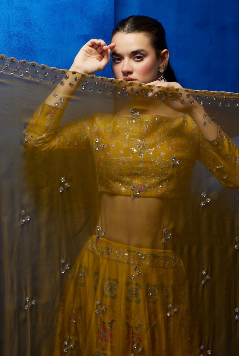 Mustard Lehenga Choli