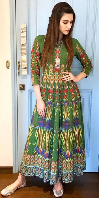 Kriti Sanon in our printed anarkali