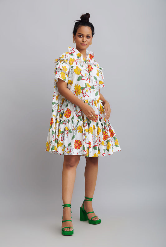 Three Tiered Dress - TROPICAL PARADISE