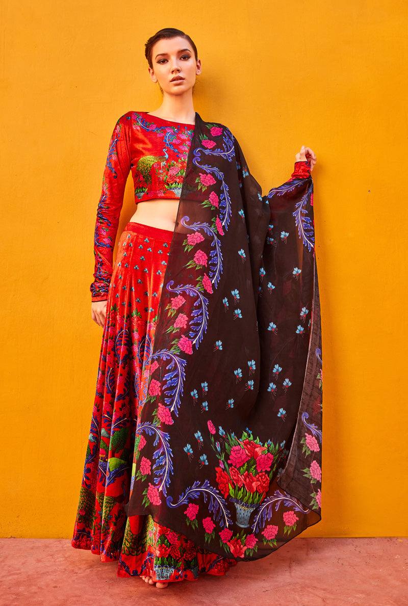 Katrina Kaif rocks a Sabyasachi floral print lehenga for Sooryavanshi  promotions. Gorgeous pics - India Today
