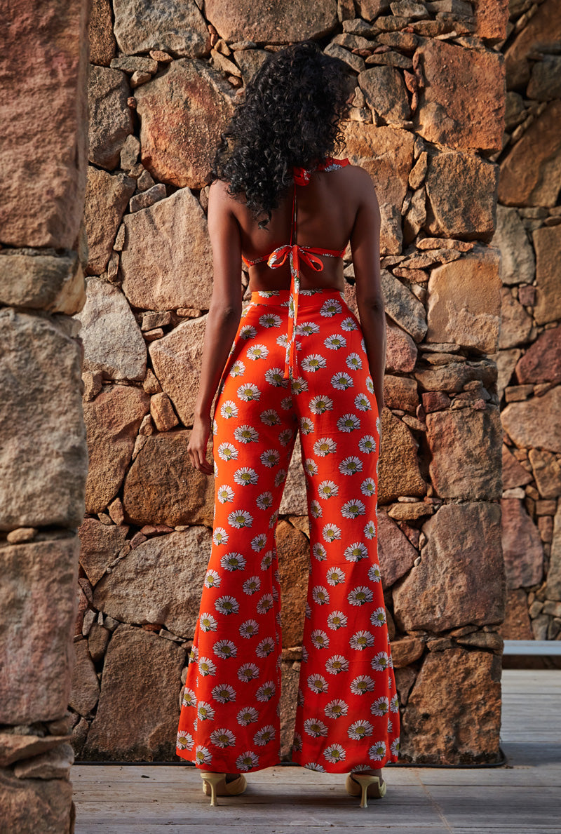 Orange Top with Bell Bottoms by Nautanky