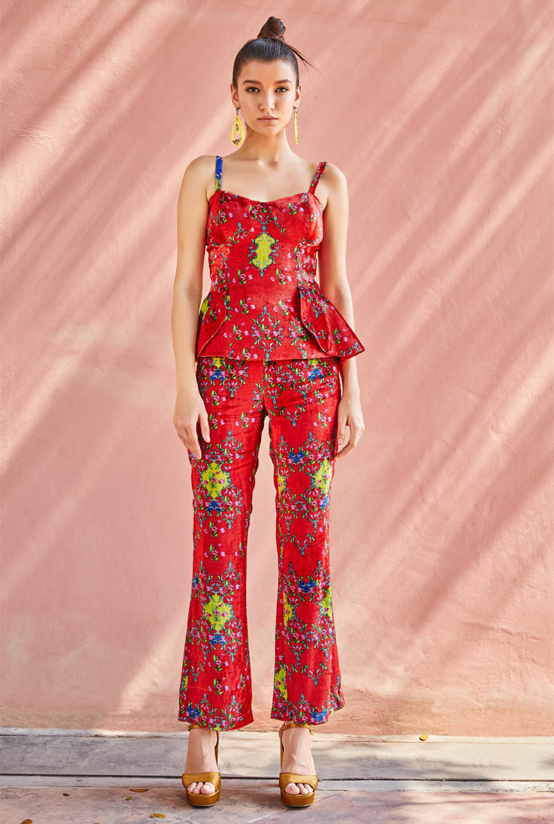 RED CO-ORD SET