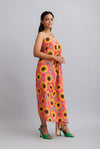 Sunflower Printed Draped Dresses Online