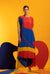 Blue-Red-Yellow Women Tunic With Wide Leg Pants - HITTING THE RIGHT C(O)ORDS