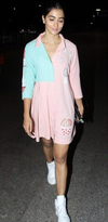 Pooja Hegde in our doodle shirt dress