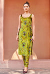 LIME GREEN KURTA SET
