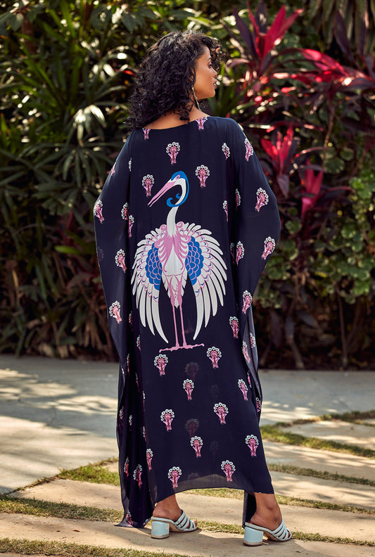 Navy Blue Kaftan