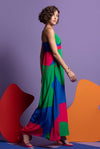 Green-hot Pink-Blue Designer Maxi Stores in Ahmedabad