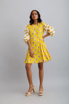 Box Pleat Zipper Dress - Designer Dresses for Women