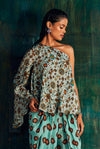 Ice Blue Designer Top for Women