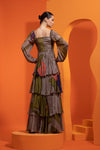 Four Tiered Chiffon Dress - Designer Clothes Online