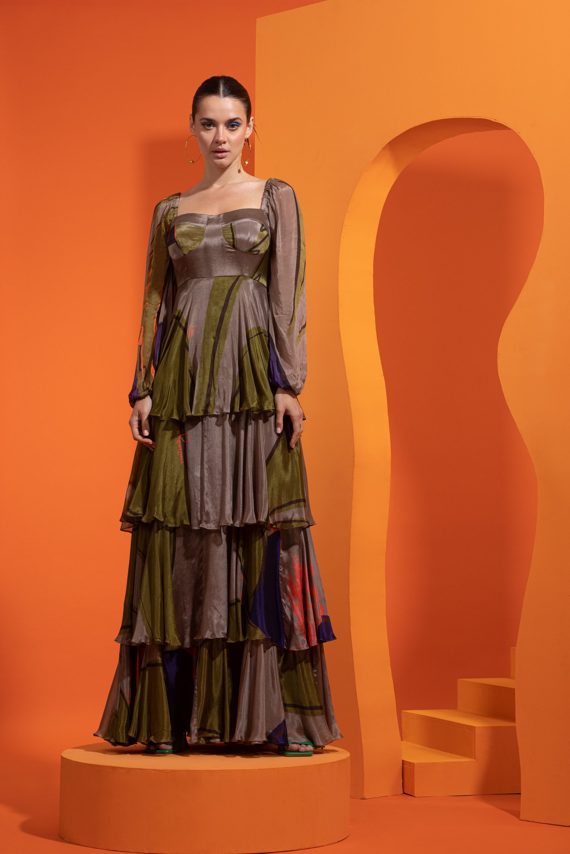 Oh You Fancy! Four Tiered Chiffon Dress - Nautanky