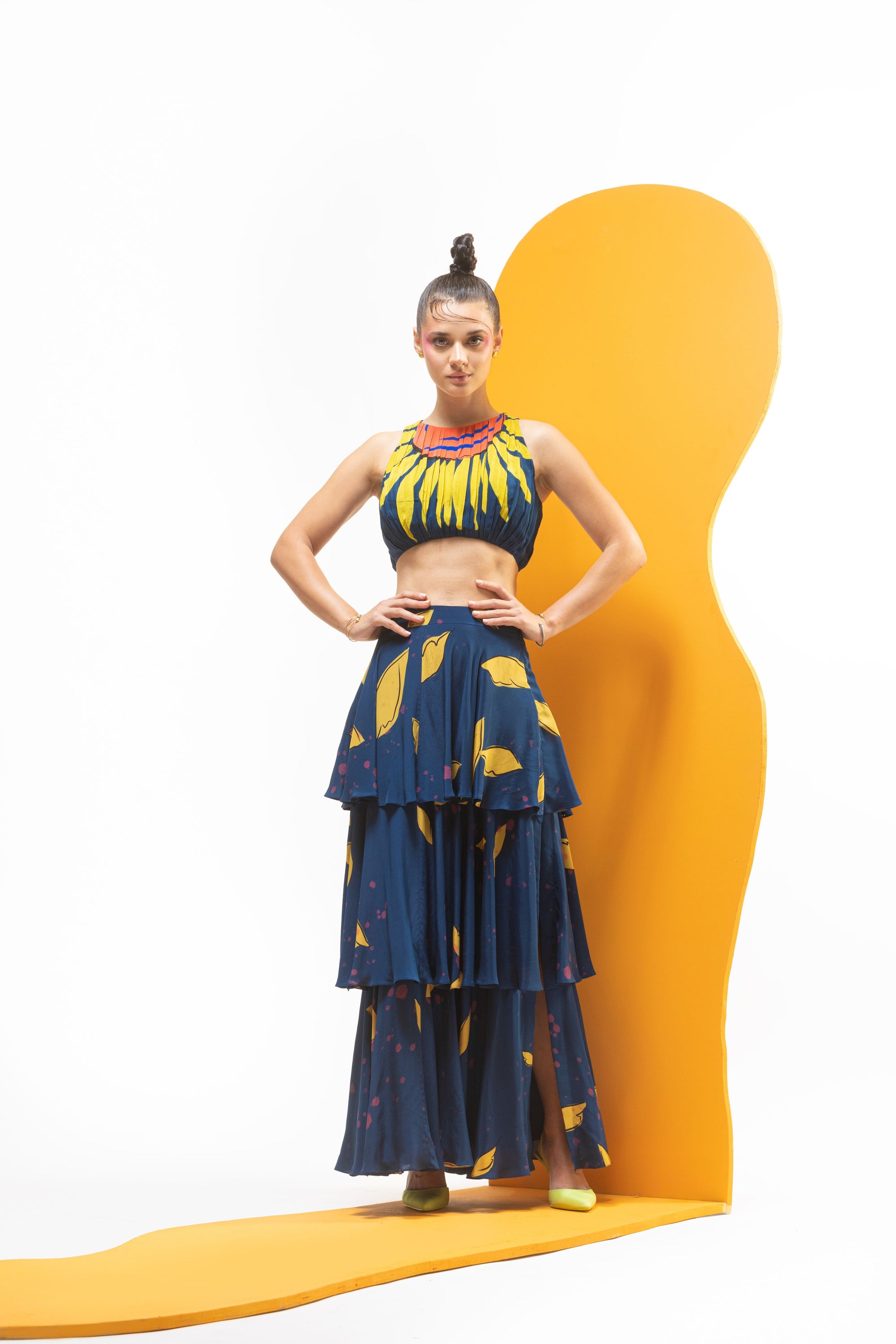  Designer Skirt with Crop Top