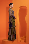 Four Tiered Chiffon Dress/Chiffon Gown for Women