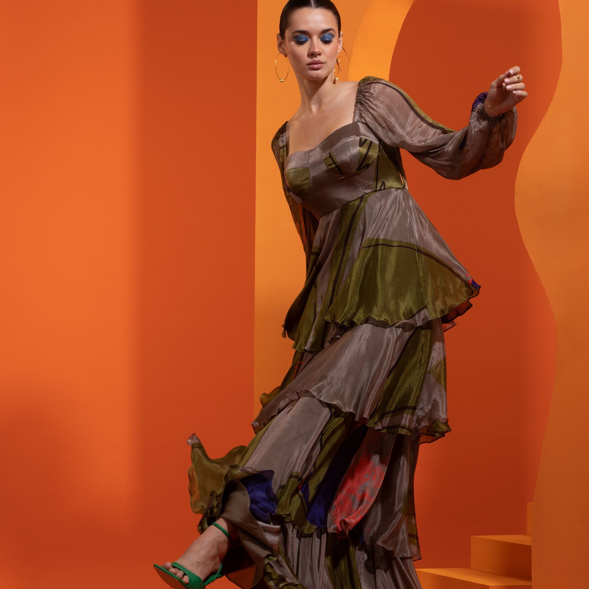 Oh You Fancy! Four Tiered Chiffon Dress - Nautanky