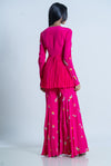 Fuchsia Peony Sharara set