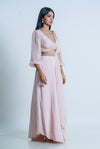 Pink Dahlia Skirt set